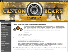 Tablet Screenshot of cantonminorhockey.org
